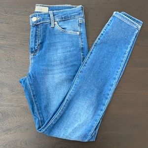 Topshop Moto Leigh medium wash skinny